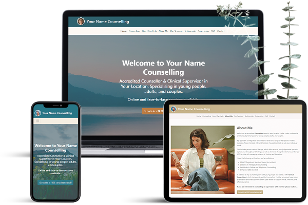 Our templates on various devices