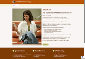 Multi-Page Website - About Section