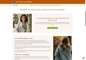 Multi-Page Website - Home Section