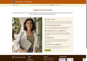 Multi-Page Website - Supervision Section