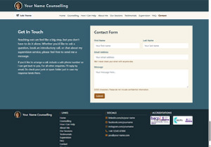 Single Page Website - Contact Section