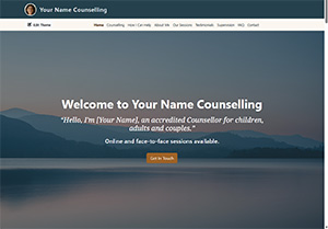 Single Page Website - Home Section